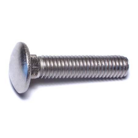 3/8""-16 x 1-3/4"" 18-8 Stainless Steel Coarse Thread Carriage Bolts 5PK -  MIDWEST FASTENER, 65024